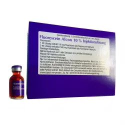 Флюоресцит Fluorescein Alcon 10% (Флуоресцеин натрия) р-р для ин. 100мг/мл 5мл №1 фото